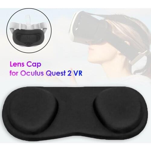 Soft Lens Cover for Oculus Quest 2 VR Headset Accessories 3D Glasses Dustproof Anti-Scratch Washable Lens Protective Cap Sleeve