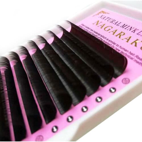 NAGARAKU High quality Dark brown eyelash Mink lash False Eyelash Faux individual eyelashes cilia lashes eyelash extension
