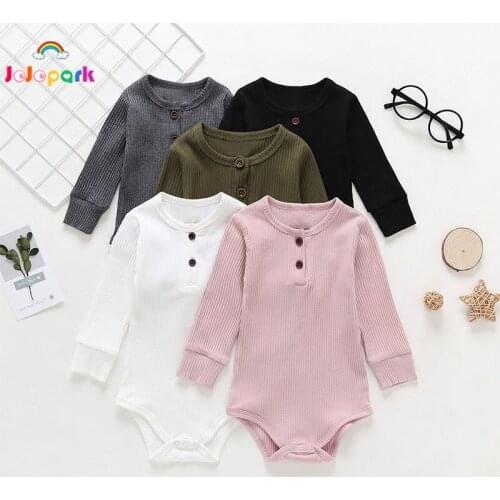 New Autumn Romper Baby Jumpsuit Newborn Long Sleeve Spring Rompers Baby Boy Clothes New Born Baby Items