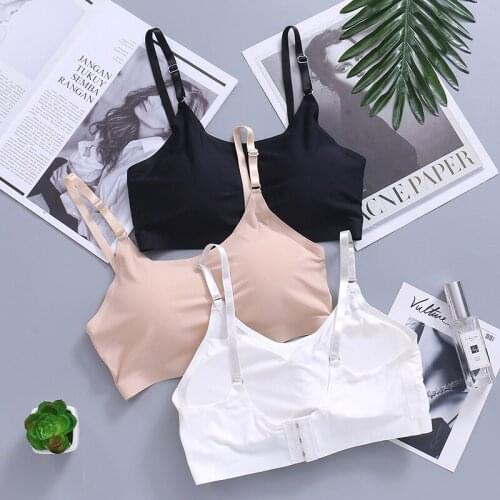Adjustable Bras for Women Ice Silk Push Up Bra Top Cropped Tops Bra Underwear Fitness Running Bralette Tops Female Brassiere