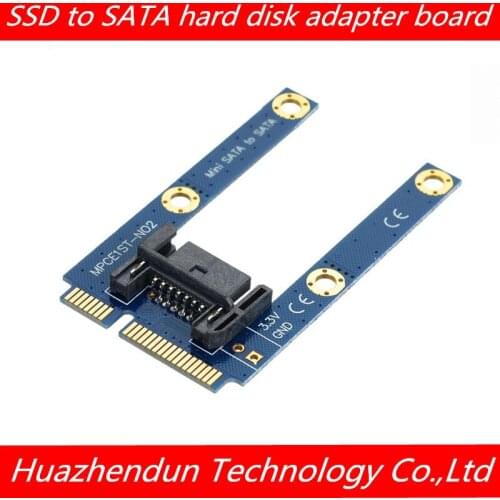 MSATA test tool mSATA SSD to SATA disk adapter board hard disk adapter board full height adapter card 5pcs free shipping