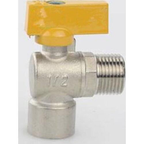 4 Points Inside And Outside Wire Angle Valve Natural Gas Copper Ball Core Large Flow Triangle Valve Water Heater Special Valve