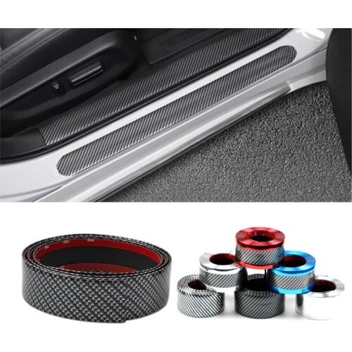 Universal Car Rear Trunk Protector Sticker Door Sill Anti-Collision Decal Strip Door Bumper Guard Paint Anti-Scratch Sticker