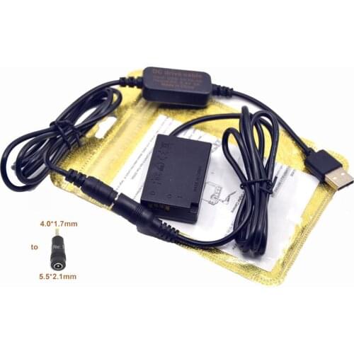 Power charger usb cable+DR-E18 LP-E17 DC Coupler battery for Canon EOS 77D 200D 250D 750D T6i 760D T6S 800D kiss X8i Rebel SL2