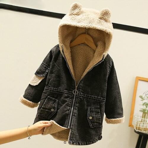 Kids Coats for Girls 2021 New Hooded Children Windbreakers Winter Warm Fashion Girls Outerwear Teenagers Clothes for 6 8 10 12Y