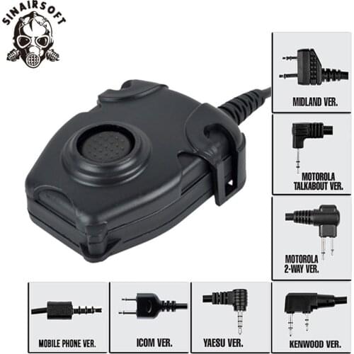 Z-tactical Tactical Z112 Military Peltor PTT Adapter For Motolora Talkabout/ 2-way/Kenwood/ICOM/Yaesu/Midland Airsoft Paintball