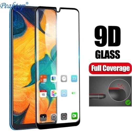 9D Full Tempered Glass For Samsung Galaxy A30 A50 A40 A10 A20 A60 A70 A80 A90 A30s A20E Protective Glass Screen Protector Foil