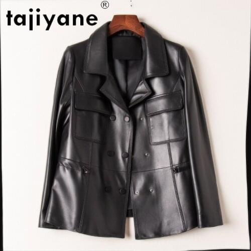Real 2021 Spring Sheepskin Jacket Women Genuine Leather Clothes for Womens Coats Woman Clothing High Quality TN1660