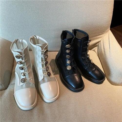 Ladies summer mesh Martin boots light and breathable lace up motorcycle boots