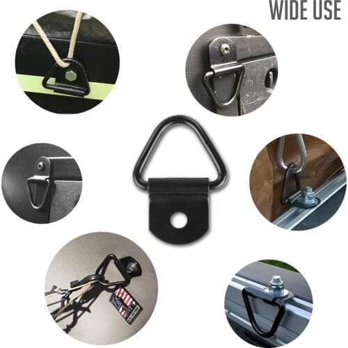 2/4/8/10 Pack Cargo Mooring Anchors Universal Type Truck Body Suspension Pull Ring Trailer V-ring Hook For Van Horsebox Boat