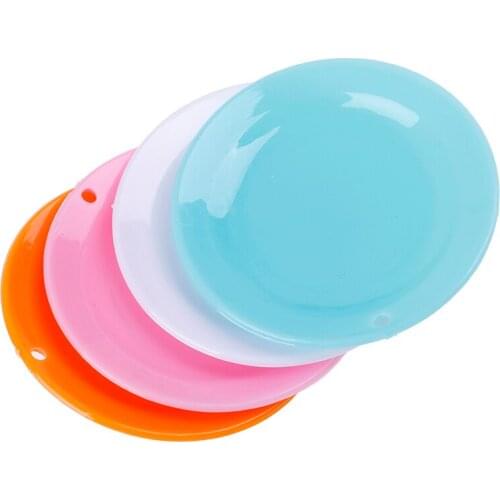 3Pcs 1:12 Dollhouse Miniature Round Dishes Plate/Cup Tableware Doll Kitchen Toys New Random Color