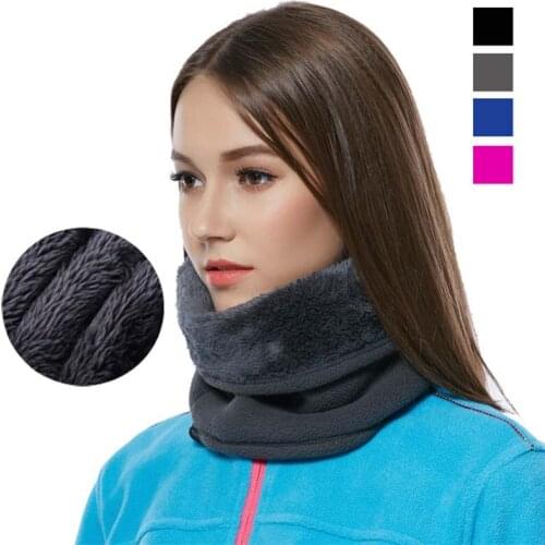 3in1 Fleece Warm Scarf,Hiking Cycling Face Mask,Windproof Sport Neck Warmer,Winter Thermal Neck Cover