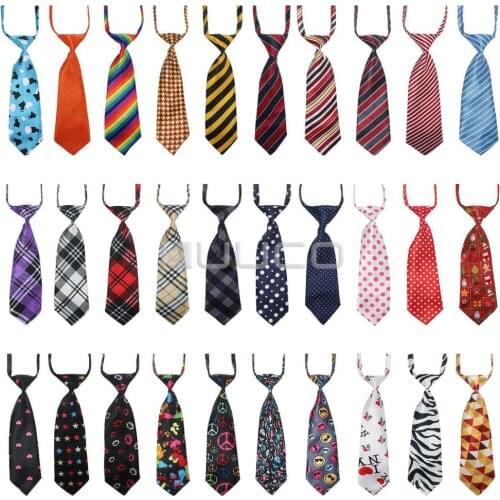 30pcs Dog Neckties Adjustable Puppy Cat Neck Tie Medium Dog Accessories Dog Collar Bow Tie Grooming Accessories