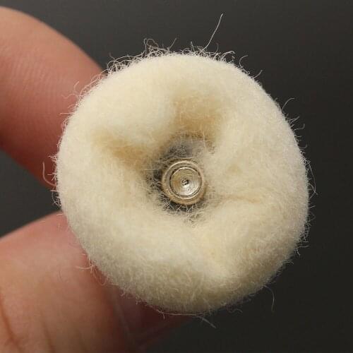 50Pcs Polishing Buffing Fine Wool Ball Wheel 25mm Dremel Grinder Rotary Tool