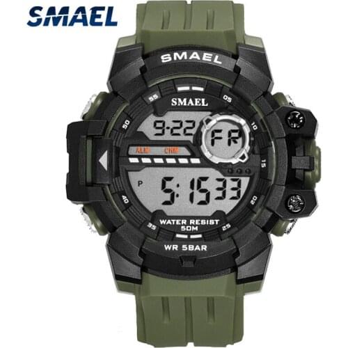 SMAEL Men Military Sport Watch Waterproof LED Quartz Top Brand Luxury Mens Watches Automatic Mechanical Digital Wristwatches