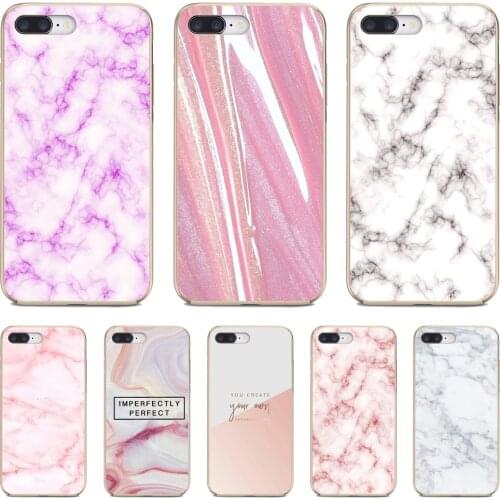 For Xiaomi mi Redmi Note 3 4 4X 5 6 7 8 8t 9 9s 9t 10 pro lite Chic-Pink-Marble-Pretty-design Soft Cases Covers