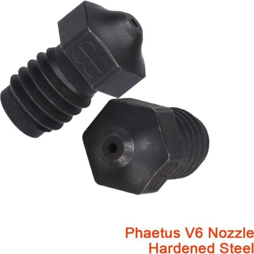 Phaetus V6 Nozzle Hardened Steel High Temperature For 1.75MM e3d V6 Hotend Ultimaker2 UM2 I3 MK3 3D Printer Parts Extruder Block