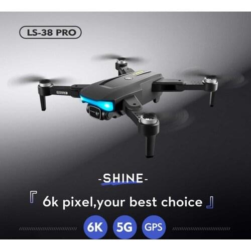 LSRC LS38 Drone 6K HD Camera 5G WiFi FPV GPS Professional Aerial Photography Brushless Motor RC Quadcopter Waypoint Flight Mode