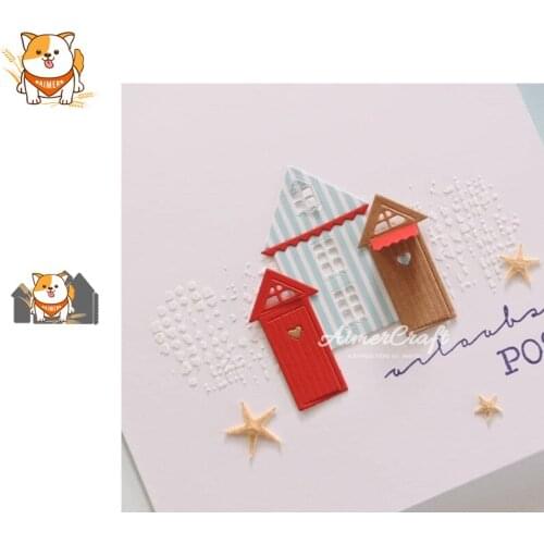House Building Metal Cutting Dies Scrapbooking Stencil DIY Decorative Embossing Craft Die Cuts Card Making New Dies For 2019