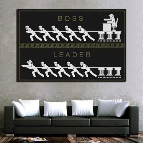Motivational Leader And Boss Inspirational Canvas Artwork Painting Prints Poster Wall Art Picture For Living Room Home Decor