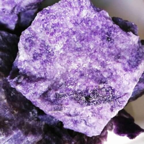 Natural Purple Green Mica Raw Mineral Specimen Carving Material Decoration Purple Healing Crystal