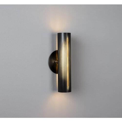 Postmodern creative art living room hardware wall lamp sofa bedside bedroom designer model room wall lamp