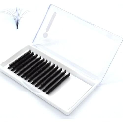 Wholesale 10 cases Auto Fan Lashes Extension Volume Lashes mega volume Cílios Easy-Fans Premium Natural Eyelashes Makeup