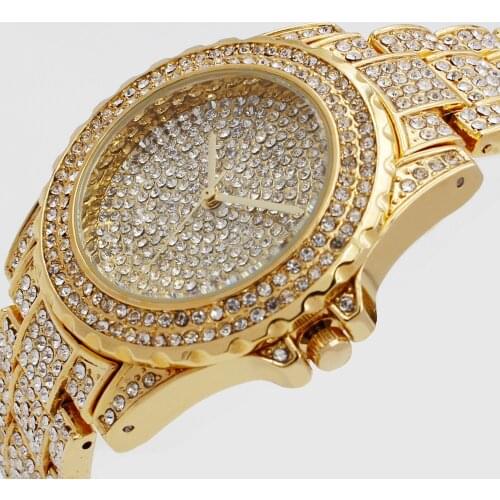 Luxury Brand Lady Gold Watches Women Full Stainless Steel Wristwatches Magic Women Bracelet Watch Ladies Wrist Watch Female