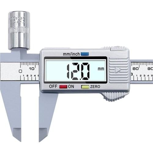 Vernier Caliper 0-150mm 6 inch Measuring Tool Plastic LCD Digital Electronic Carbon Fiber Ruler Gauge Micrometer