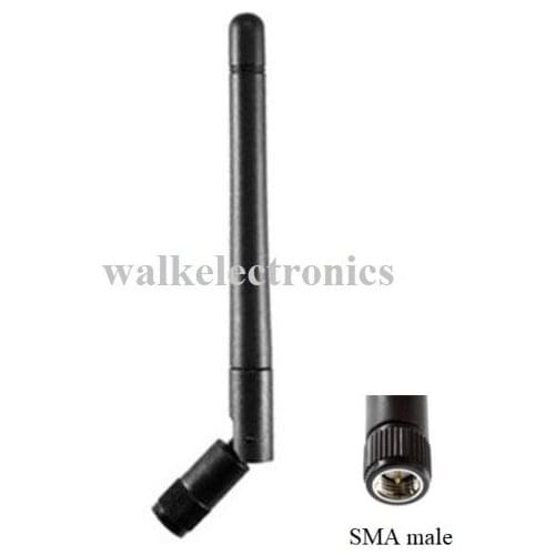 Swivel rubber GSM 3G antenna, 850/900/1800/1900/2170MHz stubby antenna, foldable SMA antenna, 110mm length