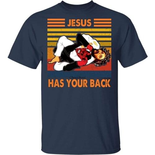 Jiu Jitsu Shirts Jesus Has Your Back Shirt Funny Jesus TShirt