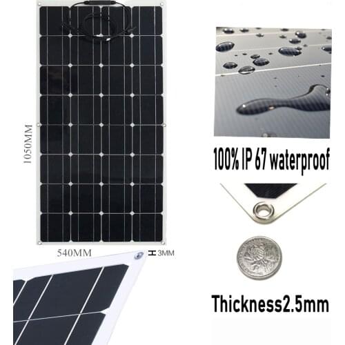 Best Price PET Panel Solar 100W 32pcs Solar Cell 12V 18V Battery Charge For Home/car/boat/camping