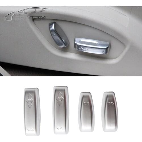 SRXTZM For Volvo Xc60 Xc70 V40 V60 S40 S60 C30 C70 Car Seat Adjusting Switch Button Covers Trim ABS 4pcs Auto Accessories