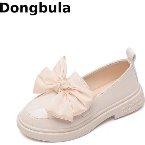 4-10 Years Girls Princess Shoes Spring Autumn School Leather Shoes For Children Fashion Bow Performances Kids Party Shoes Flats