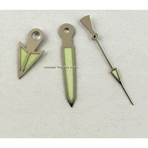 Goutent High-quality Green Luminous Watch Hand Fit NH35 NH36 Movement