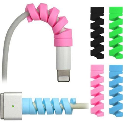 2-10Pcs Charging Cable Protector For Phone USB Cable holder Cover Cable Winder Clip For Charger Cord Management Cable Organizer