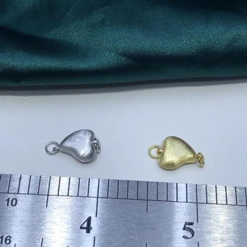 Heart Design 925 Sterling Silver Wholesale Necklace Bracelet Clasps and Hooks Jewelry Accessory Parts Settings, 3pcs/lot