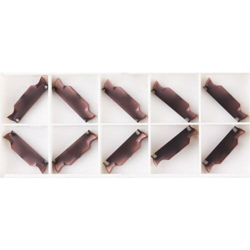 10PCS Tungsten Carbide Insert Grooving Parting Turning Tool Solid Good Performance Blade CNC Blade Rod Industrial Lathe Tools