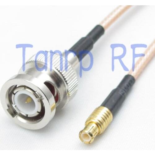 50CM Pigtail coaxial jumper cable RG316 extension cord 20in BNC male plug to MCX male RF adapter connector