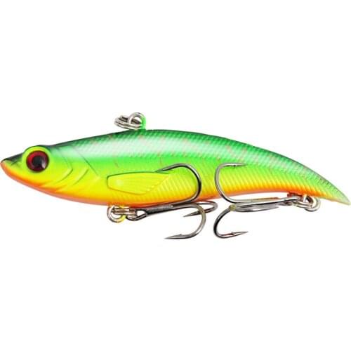 1pcs/winter Ice fishing VIB Fishing Lures 75mm 12.8g Long Casting Hard Bait Sinking Artificial Bait Bass Pike Fishing Tackle