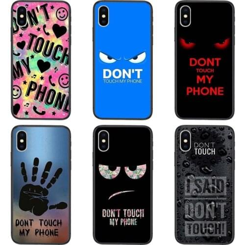 Do Not Dont Touch My Phone For Galaxy S30 S21 S20 Fe S10 S10E S9 S8 S7 S6 Edge Lite Plus Ultra Nouvelle Accessories Pouches