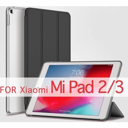 QIJUN Case For Xiaomi Mi Pad 2 3 7.9 inch mipad3 mipad2 7.9'' Funda PC Back Leather Smart Cover Magnetic Case Auto Sleep