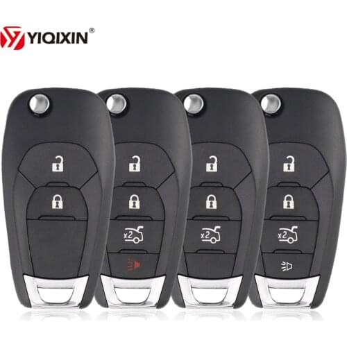 YIQIXIN 2/3/4 Button Car Key Flip Remote Key Shell Case For Chevrolet Cruze Aveo 2014-2018 Malibu Chevy With HU100 Blade