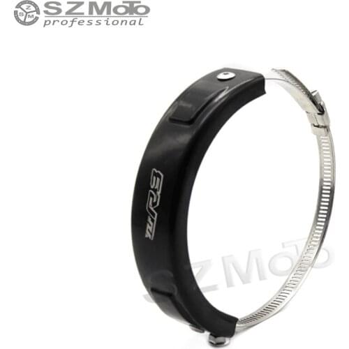 For YAMAHA YZF YZFR3 R3 Silencer Round Oval Exhaust Protector Can Cover Motorcycle SCOPE 100MM-140MM silicone Protect 2018