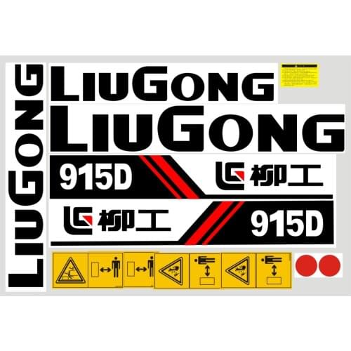 Excavator Liugong LG908D/906D/907D/906C/908C Liugong Series Vehicle Label Paste sticker