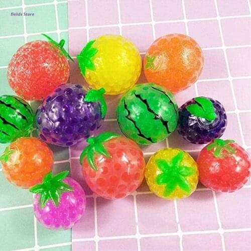 Strawberry Vent Toy, Anxiety Stress Reliever Squeeze Balls, Multicolor Squishy Toy for Vent Kneading