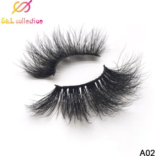 25 mm mink eyelashes Natural Thick Dramatic Long Eye Lashes Makeup Extention Fake Eyelashes 25 mm Mink Eyelashes in bulk
