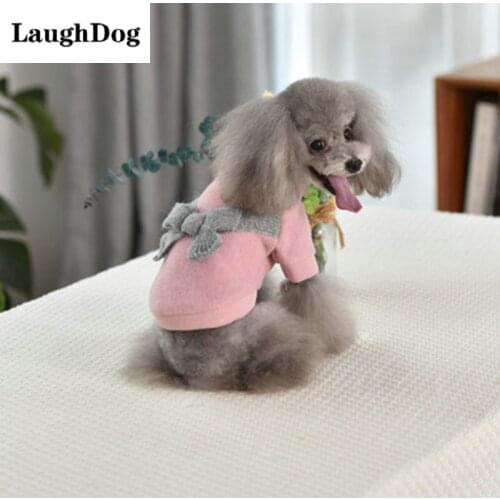 Pet Cat Dog Clothes Bow Coat Jackets Puppy Clothes For Small Cats Dogs Sweater Kitten Cat Costumes Warm Pet Clothing Outfits