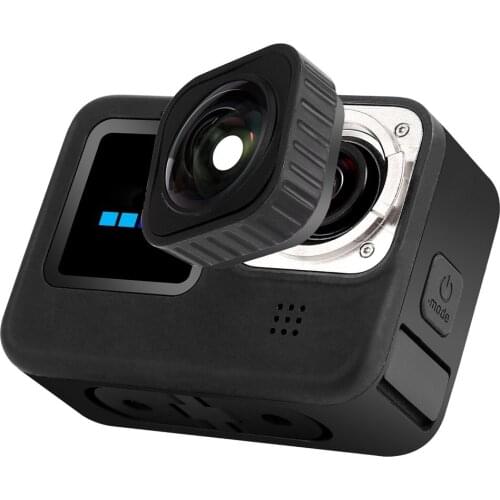 Optical Glass Wide Angle Lens for Gopro Hero 9 Action Camera Anti-shake Zoom Sense of Space Photo Gopro Accessories of View