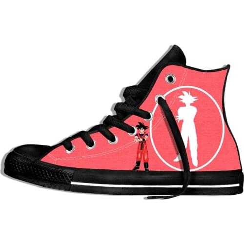 Seven Dragon Pearl Canvas Shoes Customized Shoes To Customize High-Up Casual Shoes Tidal Animation Shoes Male Japanese Series